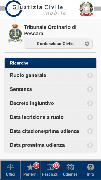 Giustizia Civile screenshot